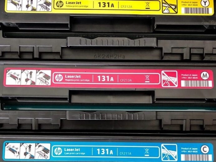 four laptop batteries