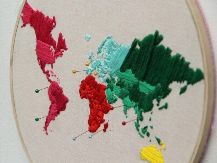 red green and white paint