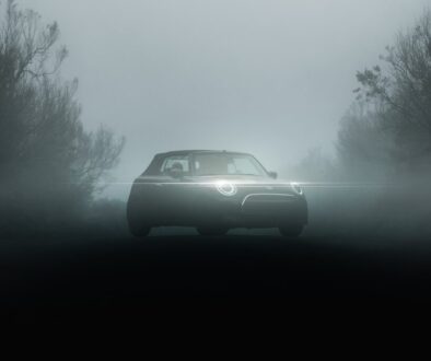 Edgar.infocus A car driving on a foggy road