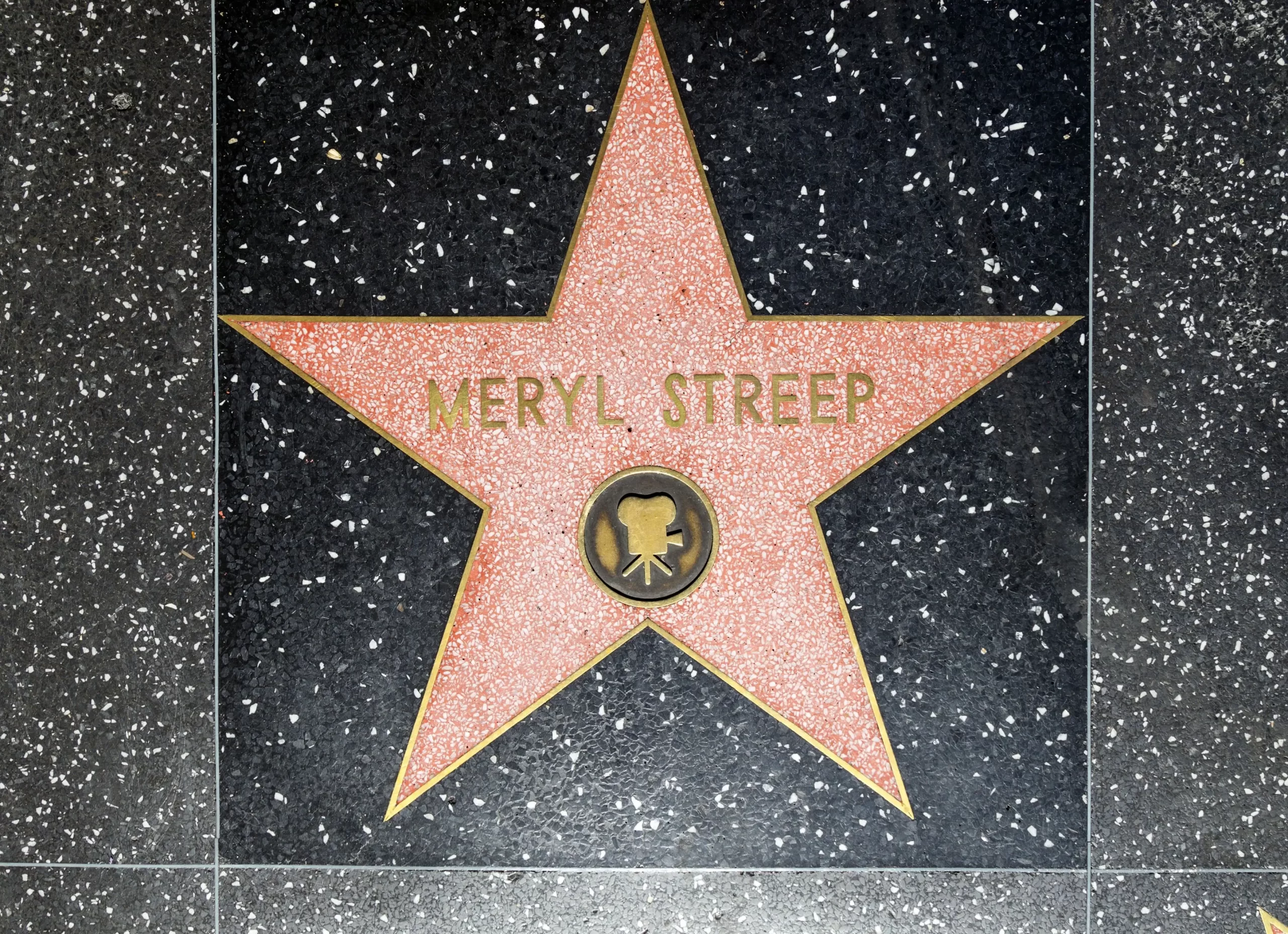 Hvězda Meryl Streep na chodníku slávy v Hollywoodu