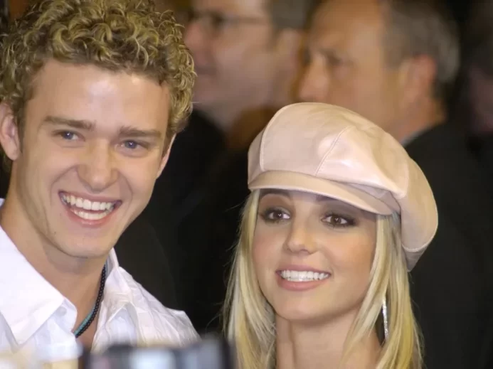 Justin Timberlake a Britney Spears na snímku z roku 2002