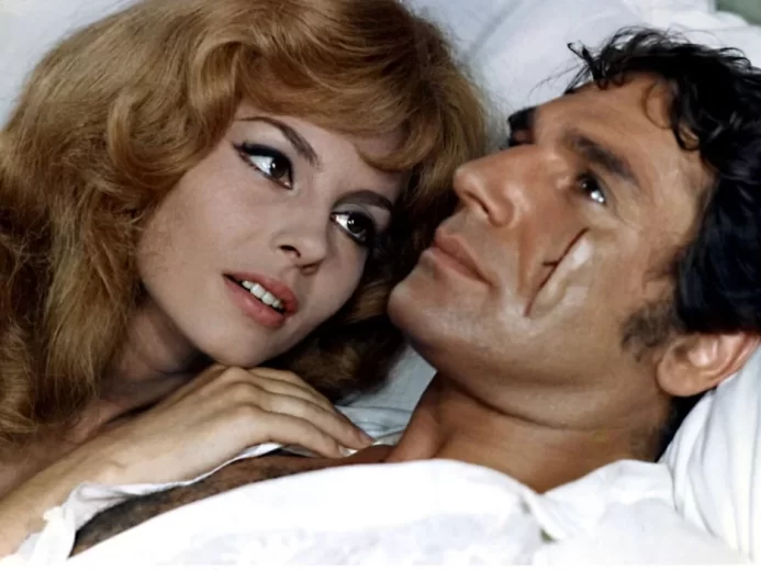 Michele Mercier a Robert Hossein ve filmu Nezkrotná Angelika z roku 1967