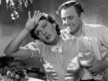 Černobílý snímek s Lídou Baarovou