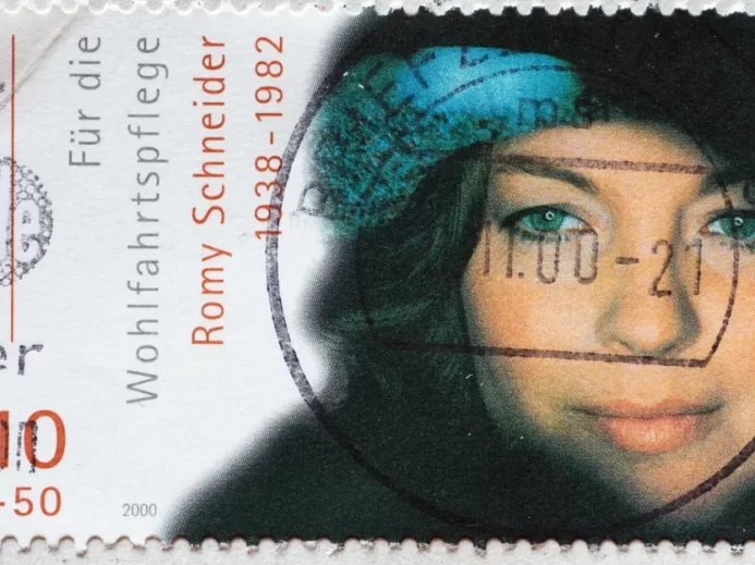 Poštovní známka s portrétem Romy Schneider