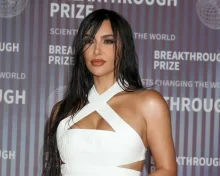 Kim Kardashian na 10. výročním předávání cen Breakthrough Prize v Muzeu filmové akademie 13. dubna 2024 v Los Angeles
