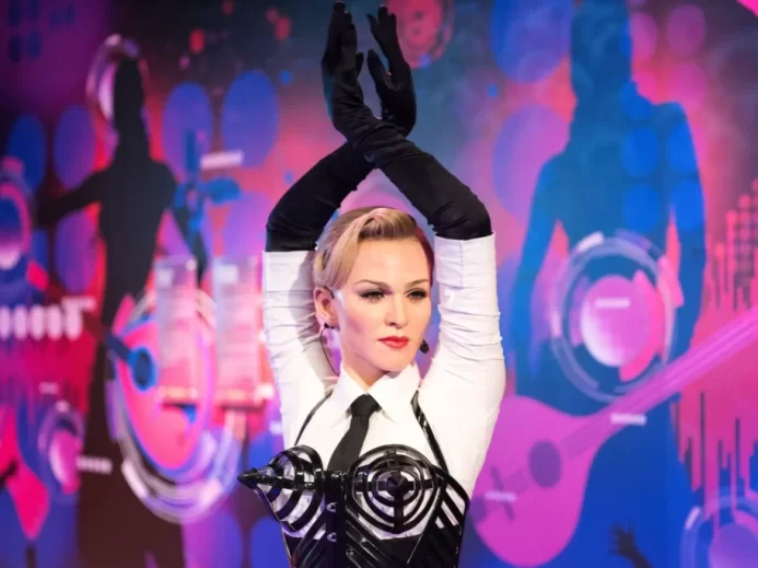 Madonna na pódiu