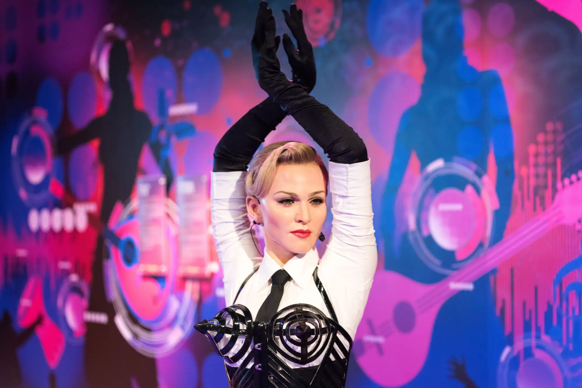 Madonna na pódiu