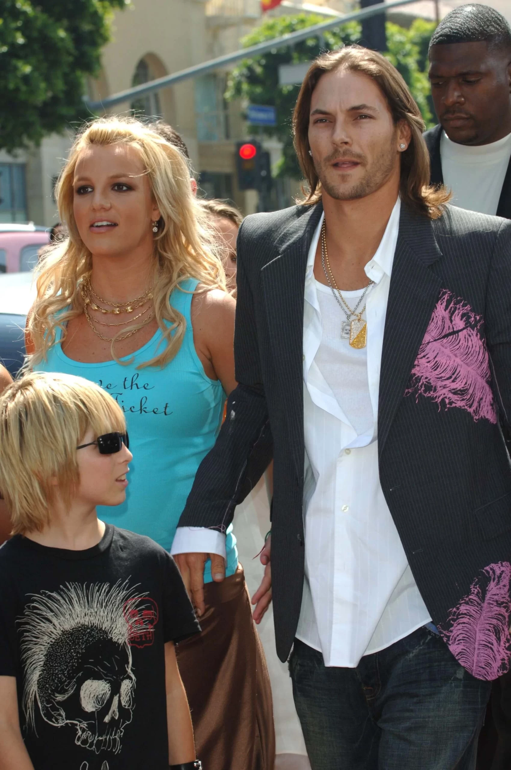 Britney Spears a její tehdejší manžel Kevin Federline na premiéře filmu Charlie and the Chocolate Factory v červenci 2005 v Los Angeles