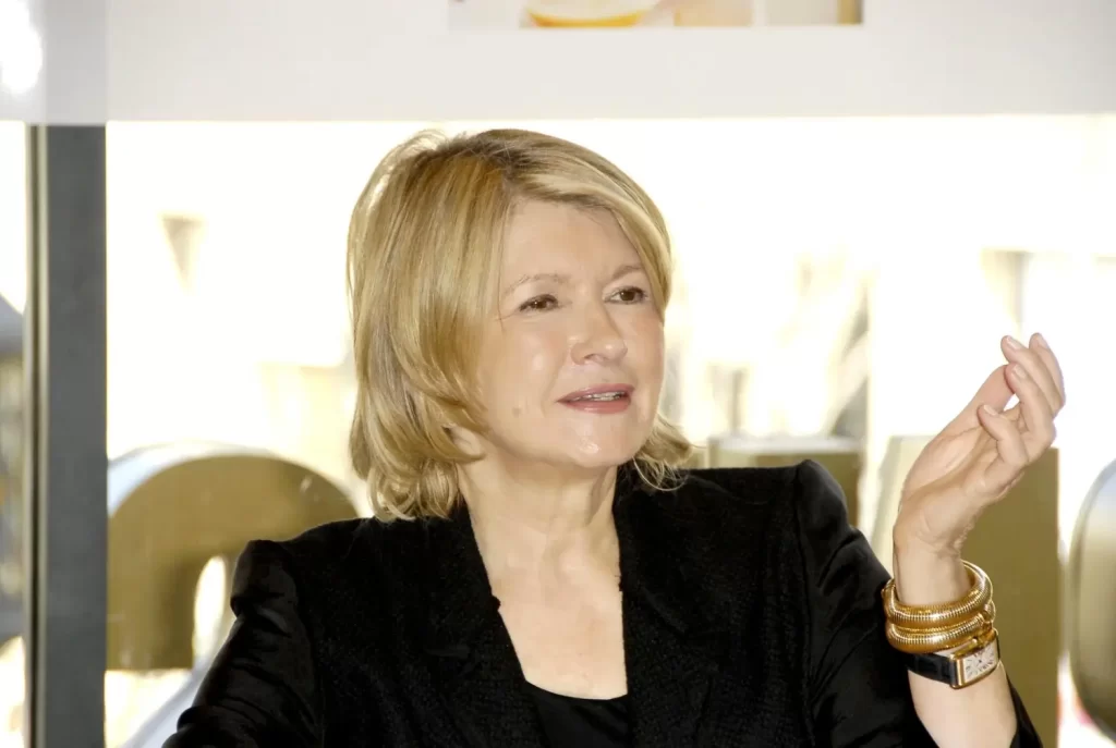 Americká podnikatelka Martha Stewart při autogramiádě