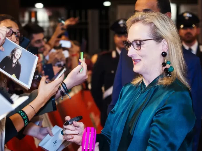 Meryl Streep na tiskové konferenci