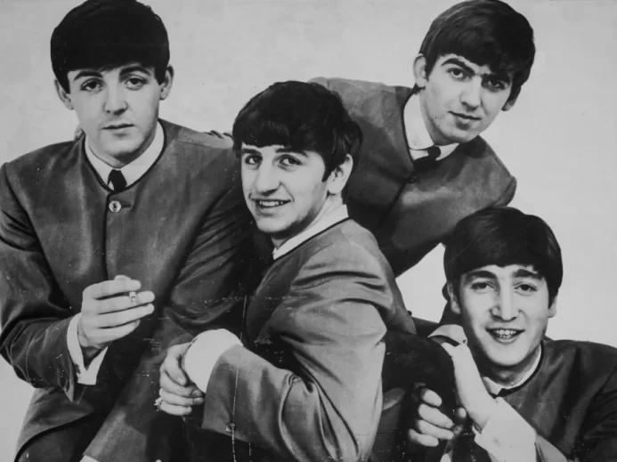 Historická fotografie skupiny Beatles
