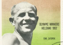 Poštovní známka s Emilem Zátopkem