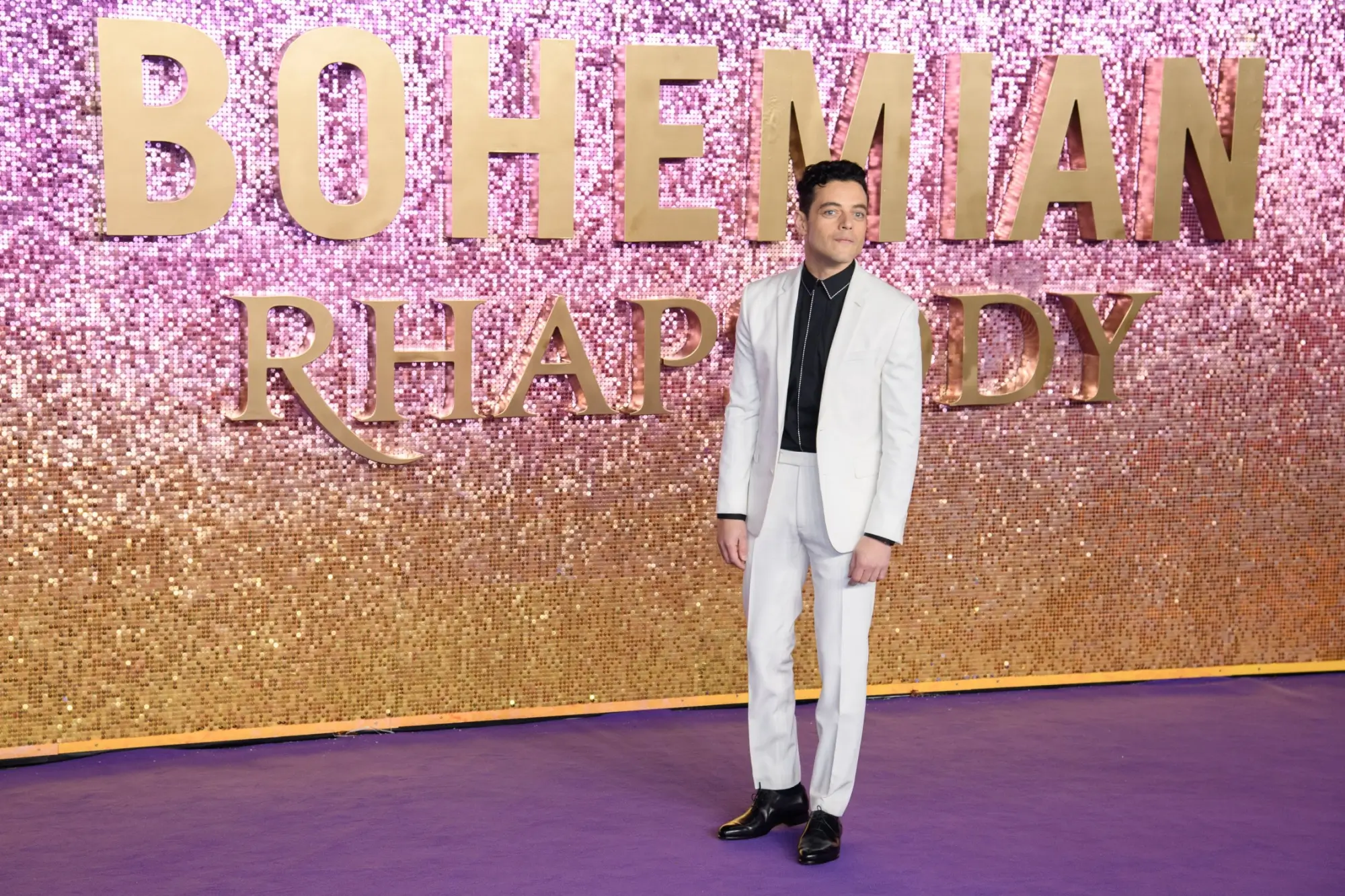 Rami Malek při premiéře Bohemian Rhapsody