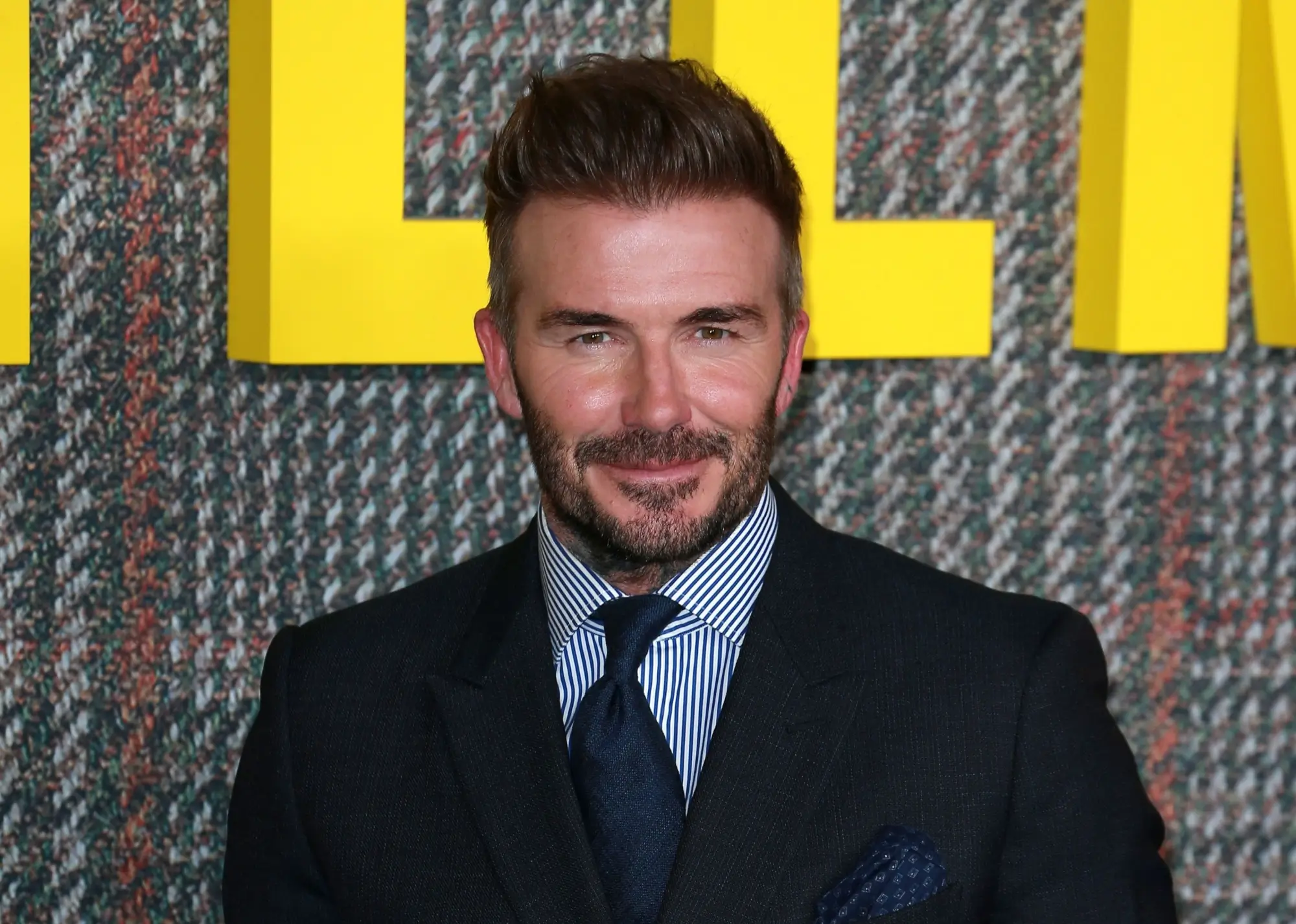 David Beckham pózuje pro fotografy