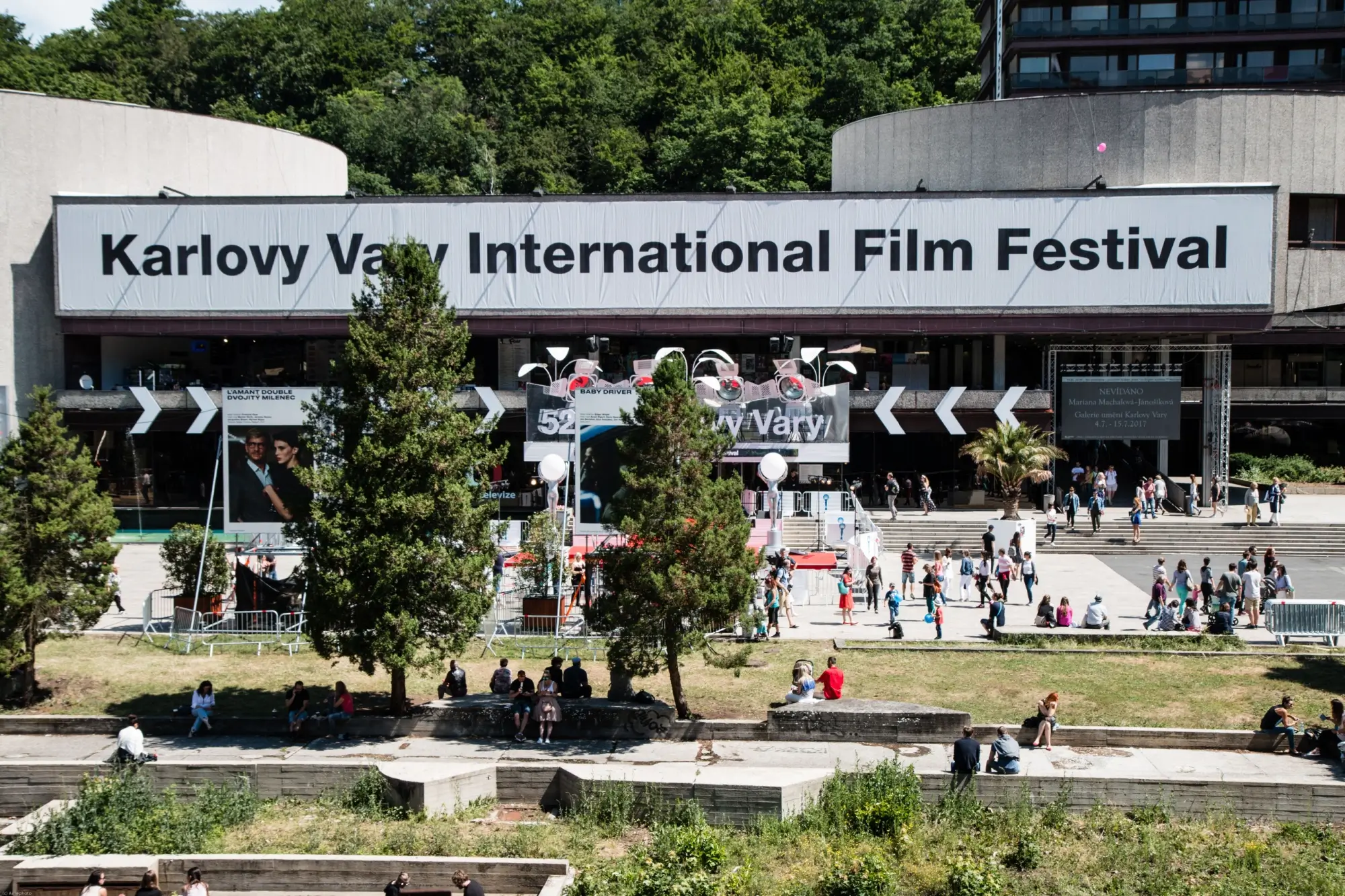 Hotel Thermal v Karlových Varech v době pořádání filmového festivalu