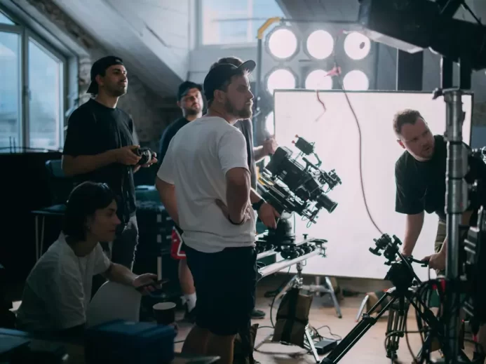 filmový set při natáčení