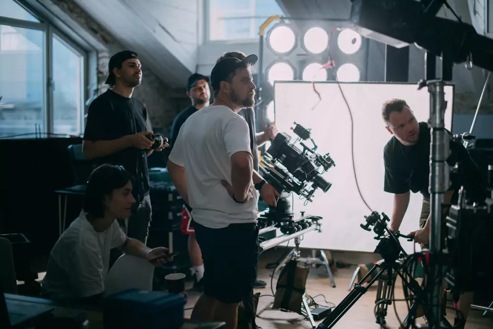 filmový set při natáčení