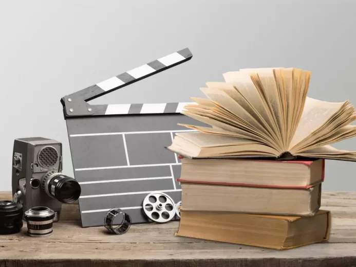 knihy a pomůcky k filmovému natáčení