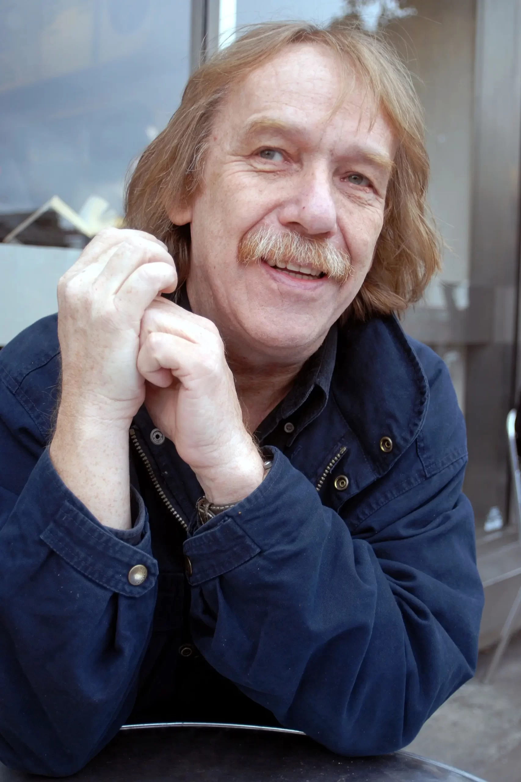 Jaromír Nohavica při rozhovoru.
