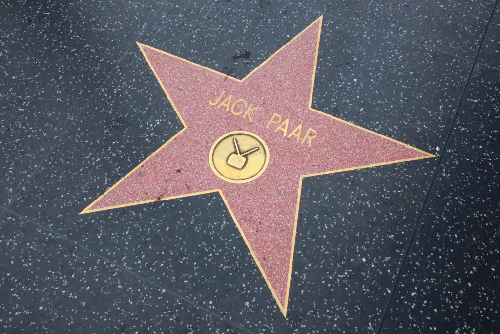 Hvězda Jacka Paara na Chodníku slávy v Hollywoodu