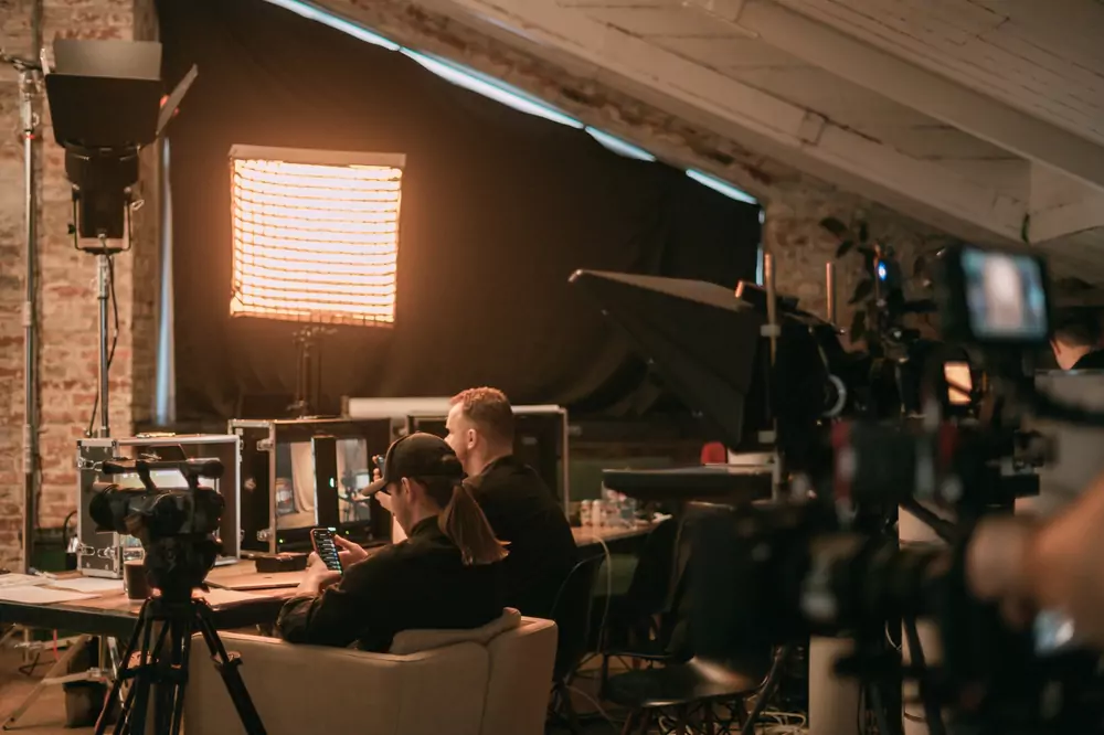 filmový set ve studiu