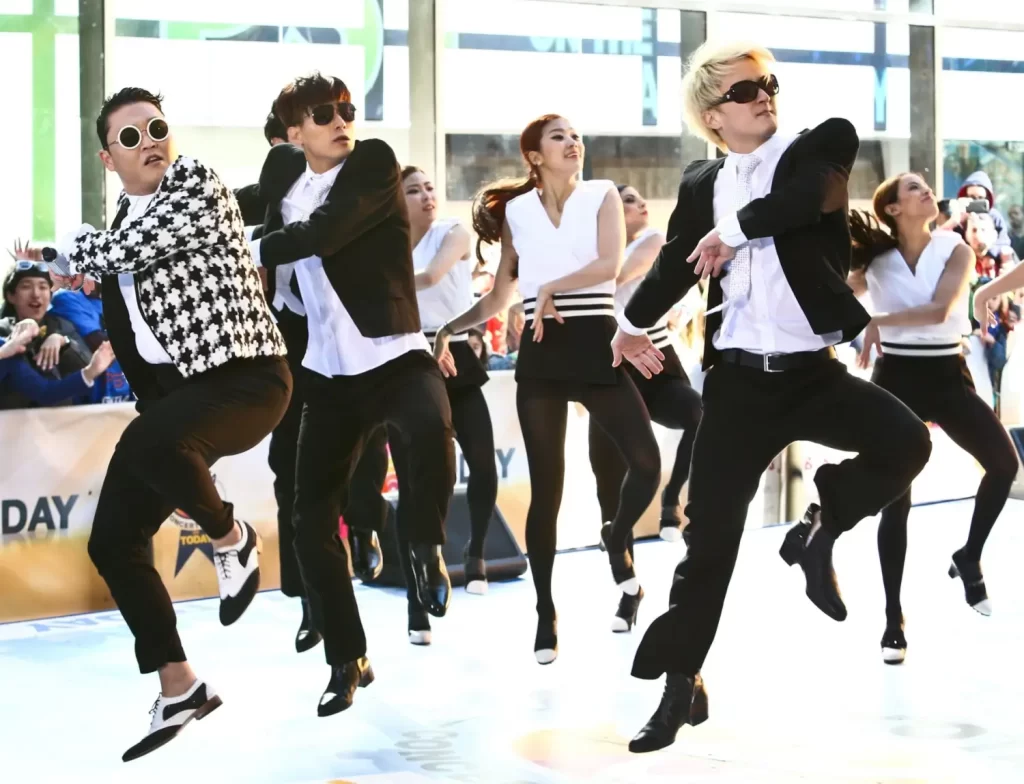 Taneční choreografie z klipu Gangnam Style