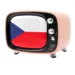 Televize s československou vlajkou