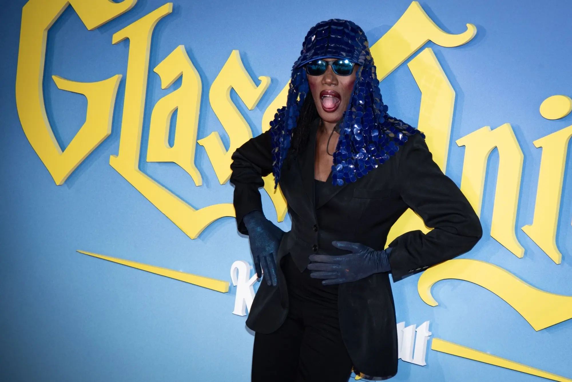 Grace Jones na jednom z galavečerů.