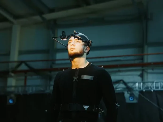 Motion-capture herec natáčení videohry
