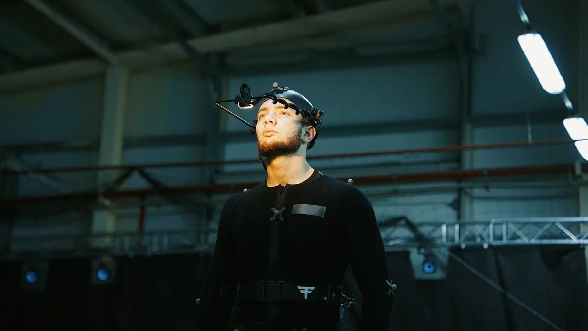 Motion-capture herec natáčení videohry