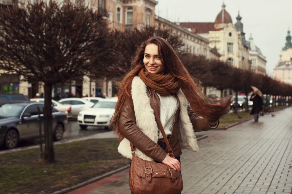 Žena podzimní outtfit
