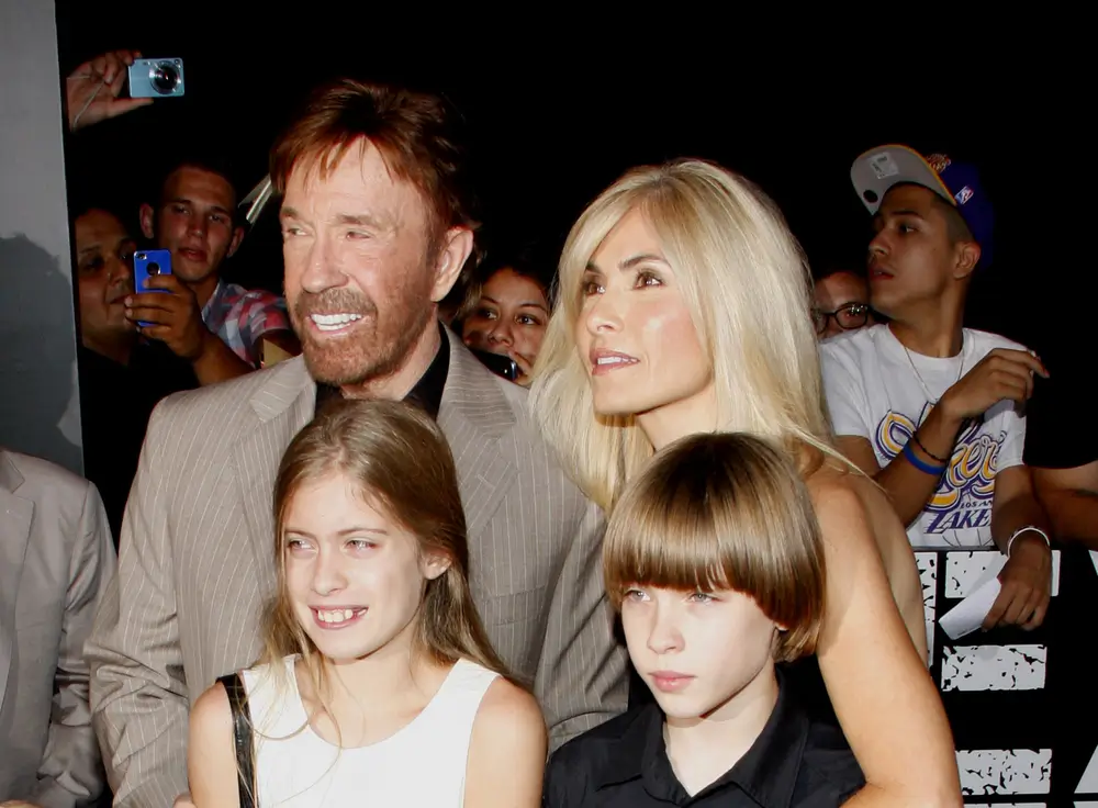 Chuck Norris na premiéře filmu v roce 2012