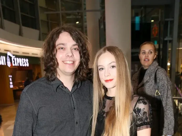 Lucián Blažek s přítelkyní