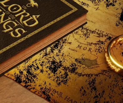 Mapa středozemě, kniha Pán prstenů a prsten