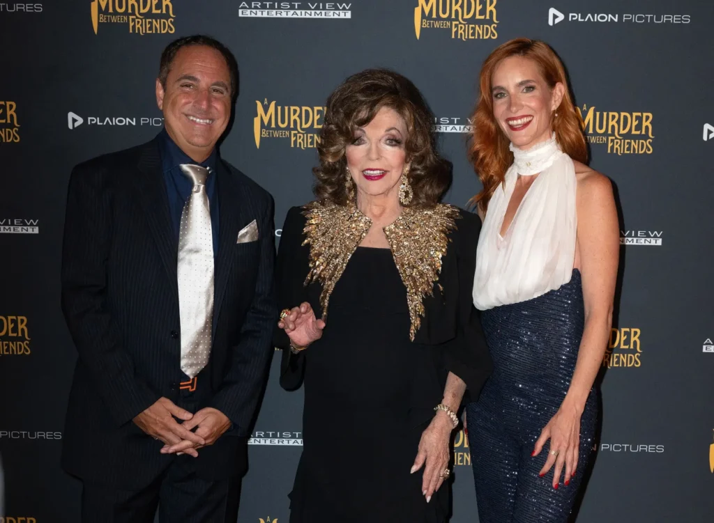 Hana Vagnerová na premiéře v Londýně s ikonou Joan Collins.