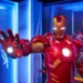 Iron Man v typickém červeném brnění