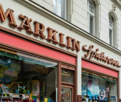 Fasáda starého německého hračkářství